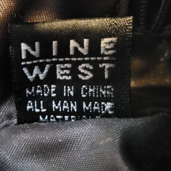 VINTAGE Nine West Women's Shoulder Bag OS Brown Crocodile Embossed Single Strap - Picture 11 of 12